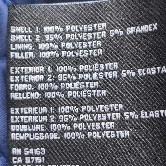 Guess puffer weatherproof jacket dark blue and black women's size M - Picture 8 of 9